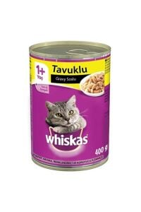 Whiskas Tavuklu Konserve Kedi Maması 400 Gr x 12 Adet