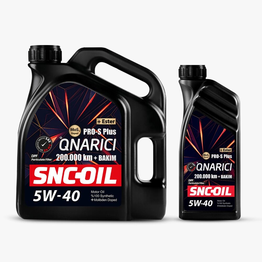 SNC-OİL 5W-40 200.000 KM + BAKIM 4 LT + 5W-40 200.000 KM + BAKIM 1  LT