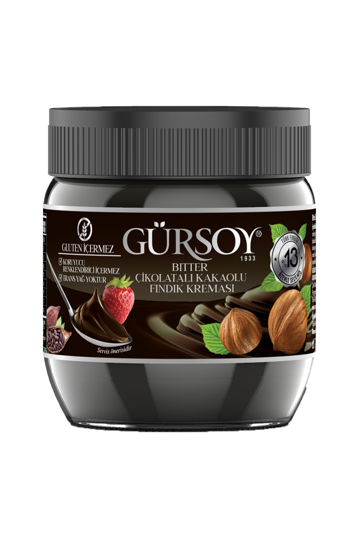Gürsoy Bitter Kakaolu Fındık Kreması 400 Gr