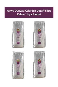 Kahve Dünyası Çekirdek Decaff Filtre Kahve 1 kg x 4 Adet