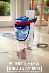Vileda H2PRO %100 Kirli ve Temiz Suyu Ayıran Temizlik Seti & Mikrofiber Mop