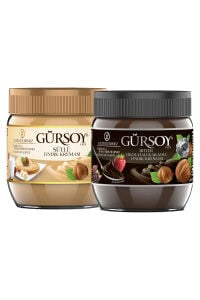 Gürsoy Sütlü Fındık Kreması 400 Gr & Bitter Kakaolu Fındık Kreması 400 Gr