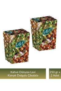 Kahve Dünyası Lavi Karışık Dolgulu Çikolata 250 gr x 2 Adet