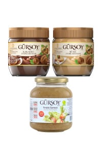 Gürsoy Kakaolu Fındık Kreması 400 Gr Sütlü Fındık Kreması 400 Gr Fındık Ezmesi 320 Gr