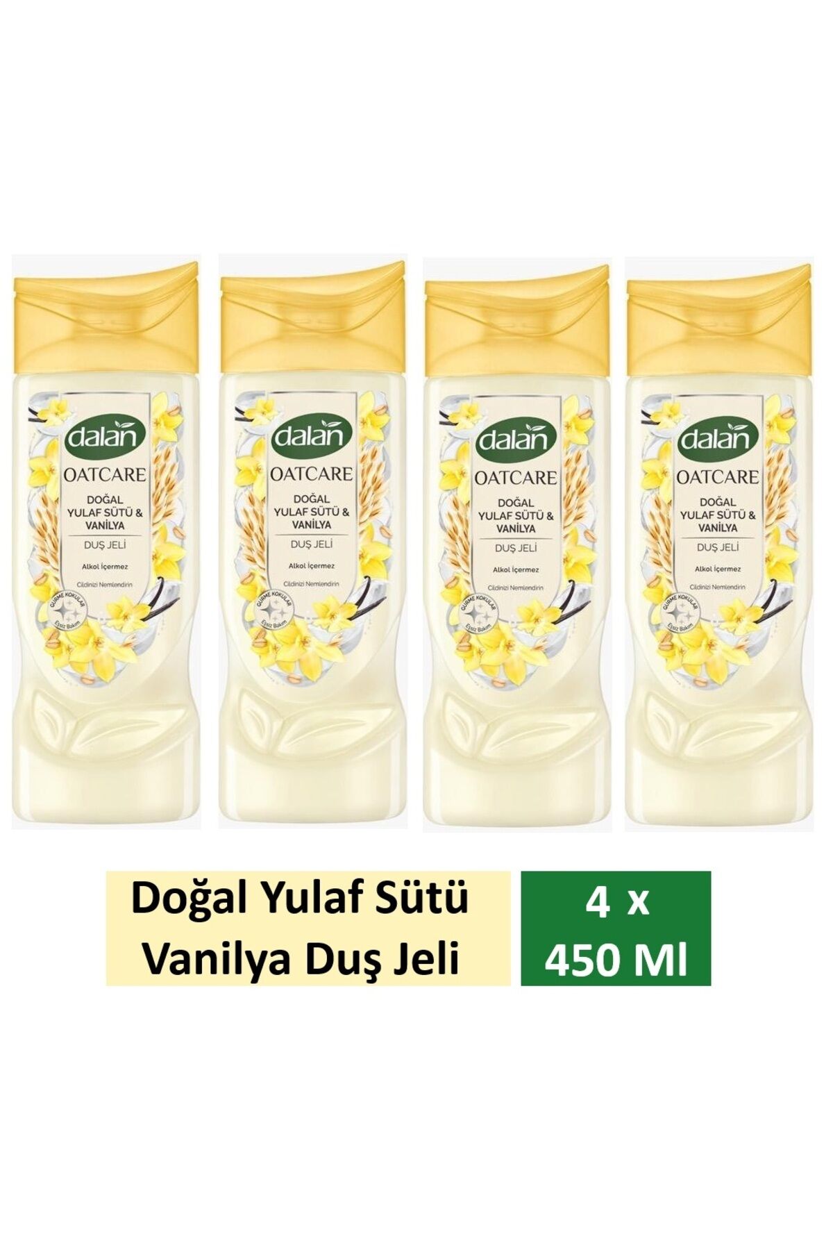 Dalan Duş Jeli Oatcare Yulaf Sütü Ve Vanilya 450 Ml x 4 Adet