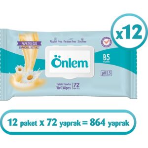 Önlem Papatyalı Islak Mendil 72li x 12 Adet