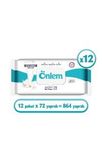 Önlem Beyaz Sabunlu Islak Mendil 72li x 12 Adet