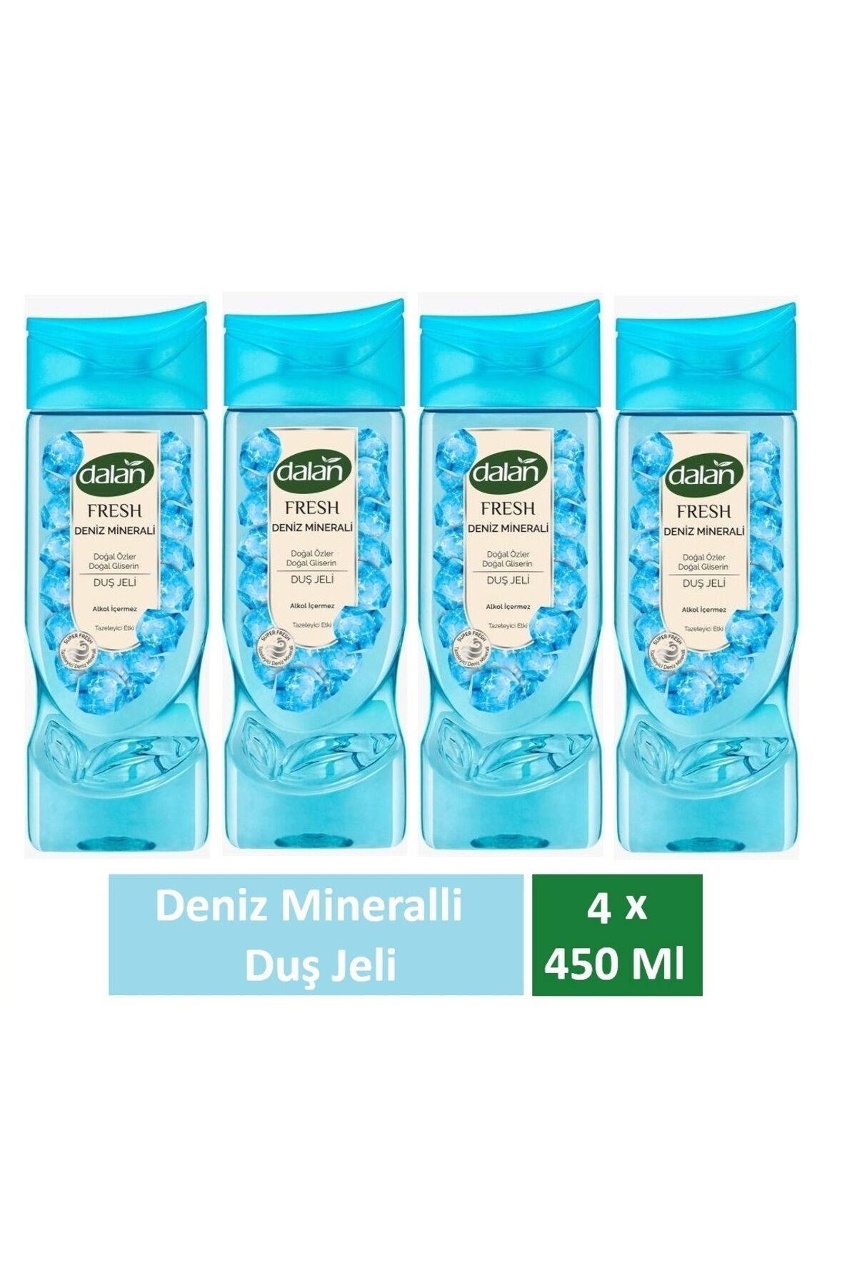 Dalan Duş Jeli Fresh Deniz Minerali 450 Ml x 4 Adet