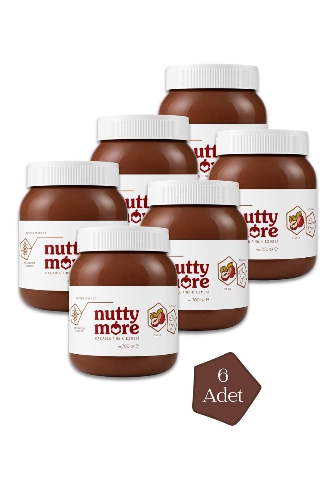 Nuttymore Kakaolu Fındık Ezmesi %13 700 gr x 6 Adet