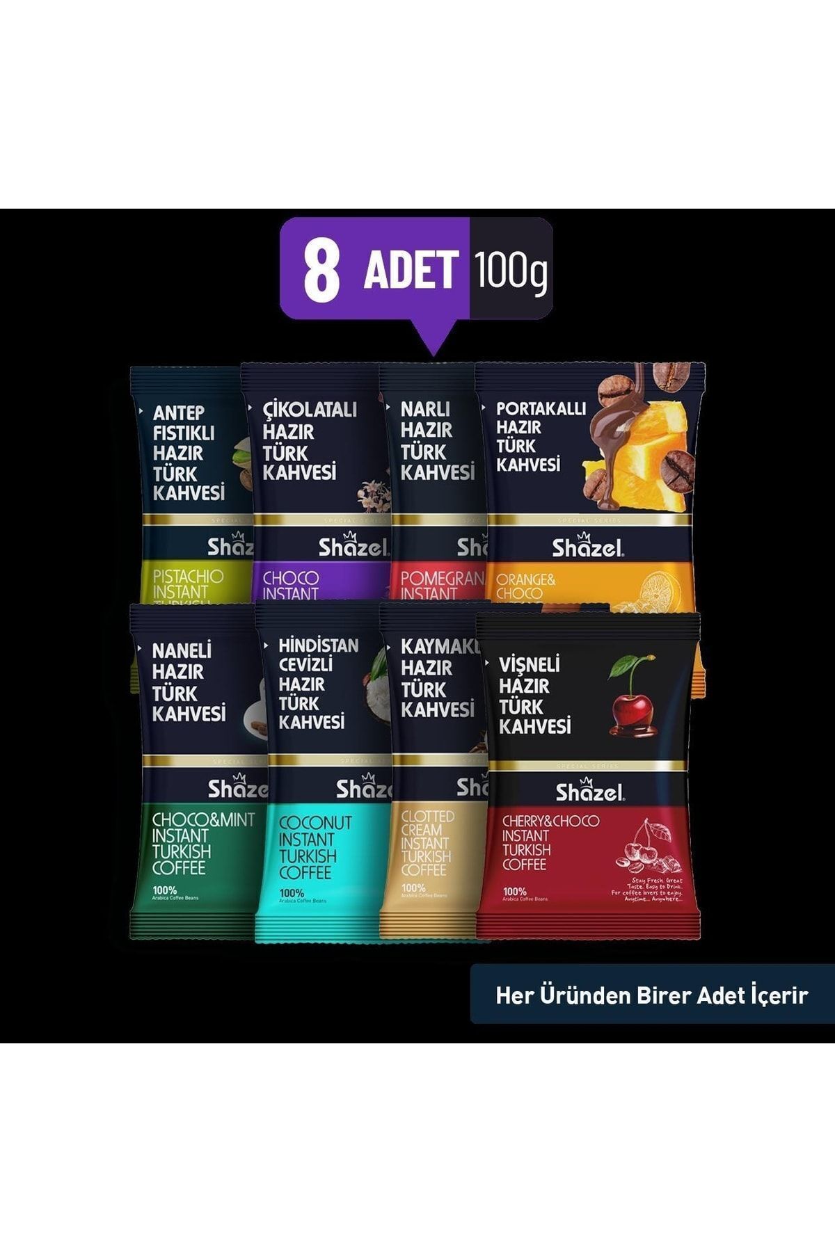 Karma Special Serisi Hazır Türk Kahvesi 100gr 8 Adet