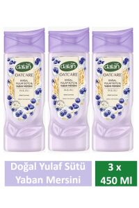 Duş Jeli Oatcare Yulaf Sütü Ve Yaban Mersini 450 Ml x 3 Adet