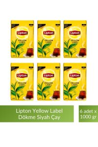 Lipton Yellow Label Dökme Siyah Çay 1000 gr x 6 Adet