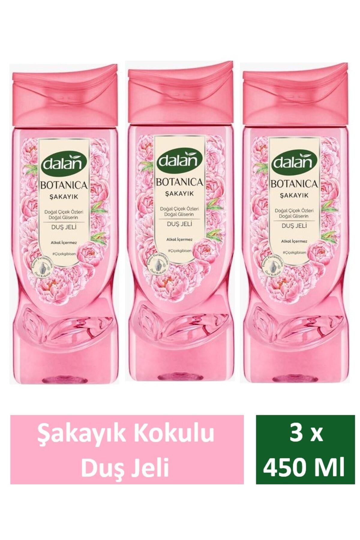Duş Jeli Botanica Şakayık 450 Ml x 3 Adet