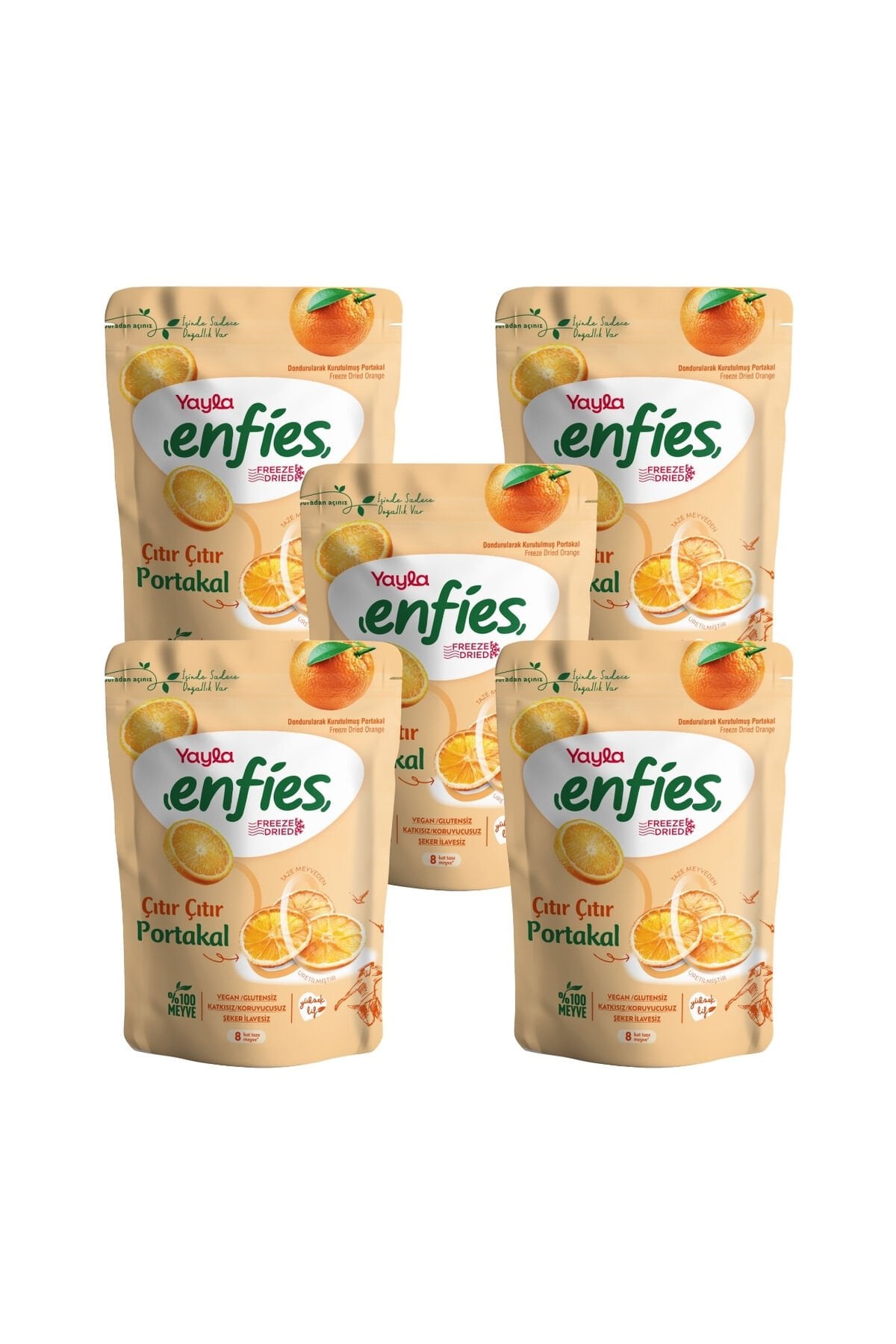 Yayla Enfies Freeze Dried Portakal 20 g x 5 Adet