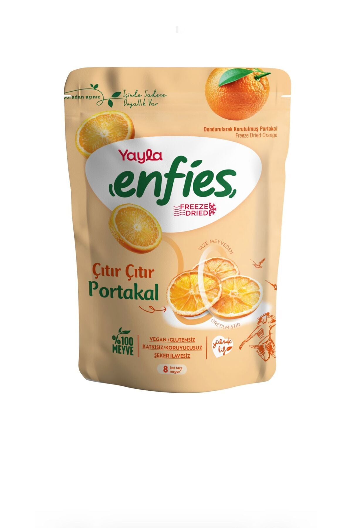 YAYLA ENFİES FREEZE DONDURULARAK KURUTULMUŞ ÇITIR PORTAKAL 20 GR