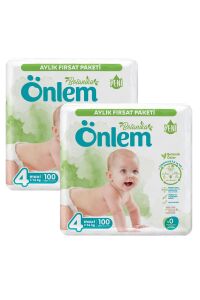 Önlem Botanika 4 Numara Maxi Bebek Bezi Fırsat Paketi 200 Adet (7-14 kg)