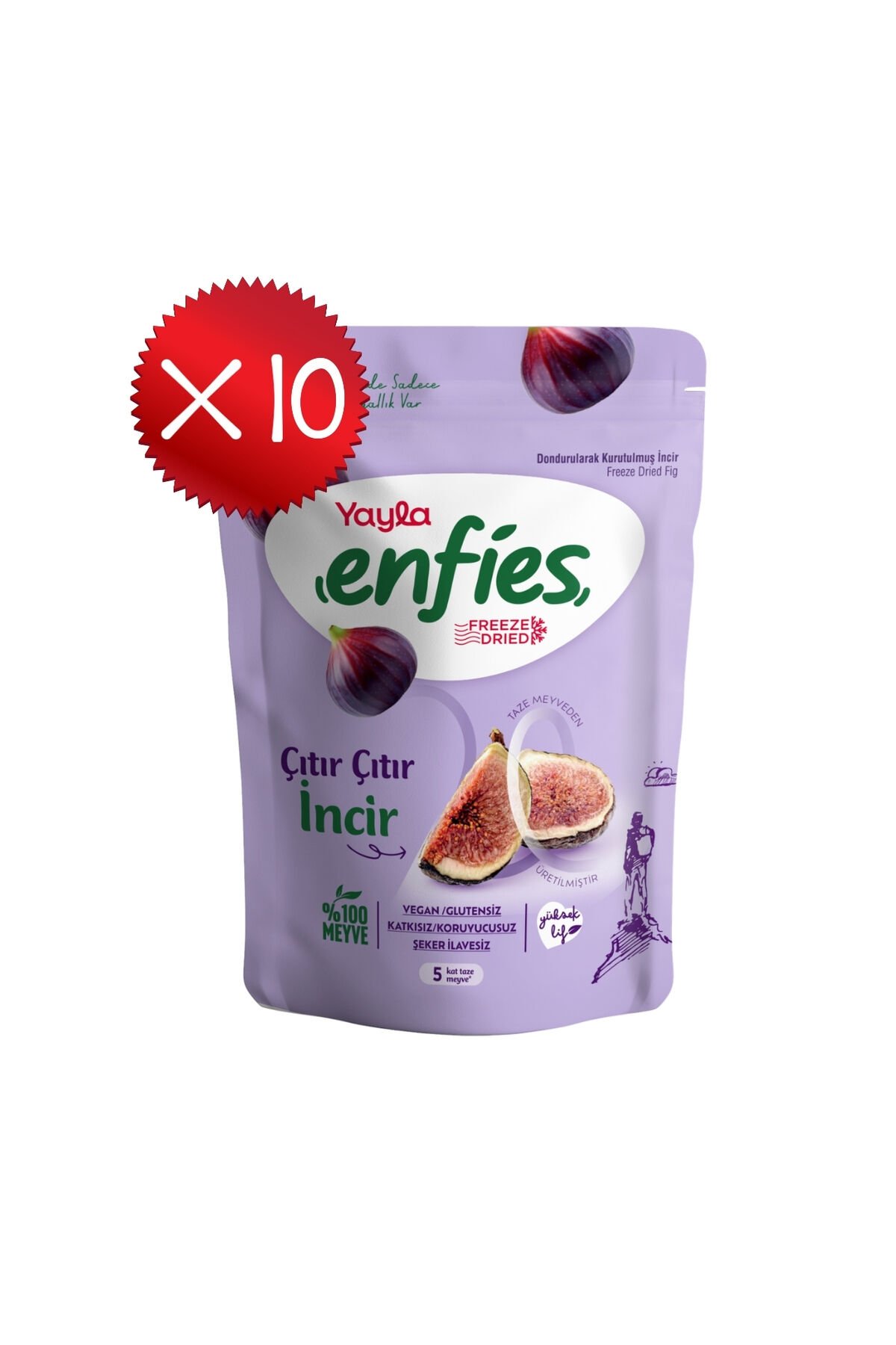 Yayla Enfies Freeze Dried İncir 20 g x 10 Adet