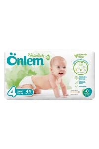Önlem Botanika 4 Numara Maxi Bebek Bezi Jumbo Paket 44 Adet (7-14 kg)
