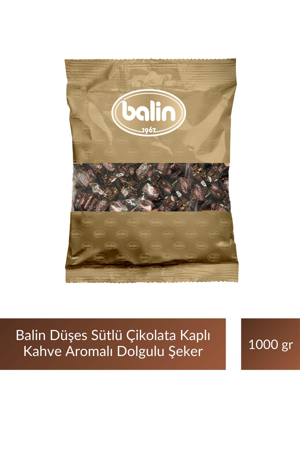Balin Düşes Çikolata Kaplı Kahve Aromalı Sert Şeker 1000 gr