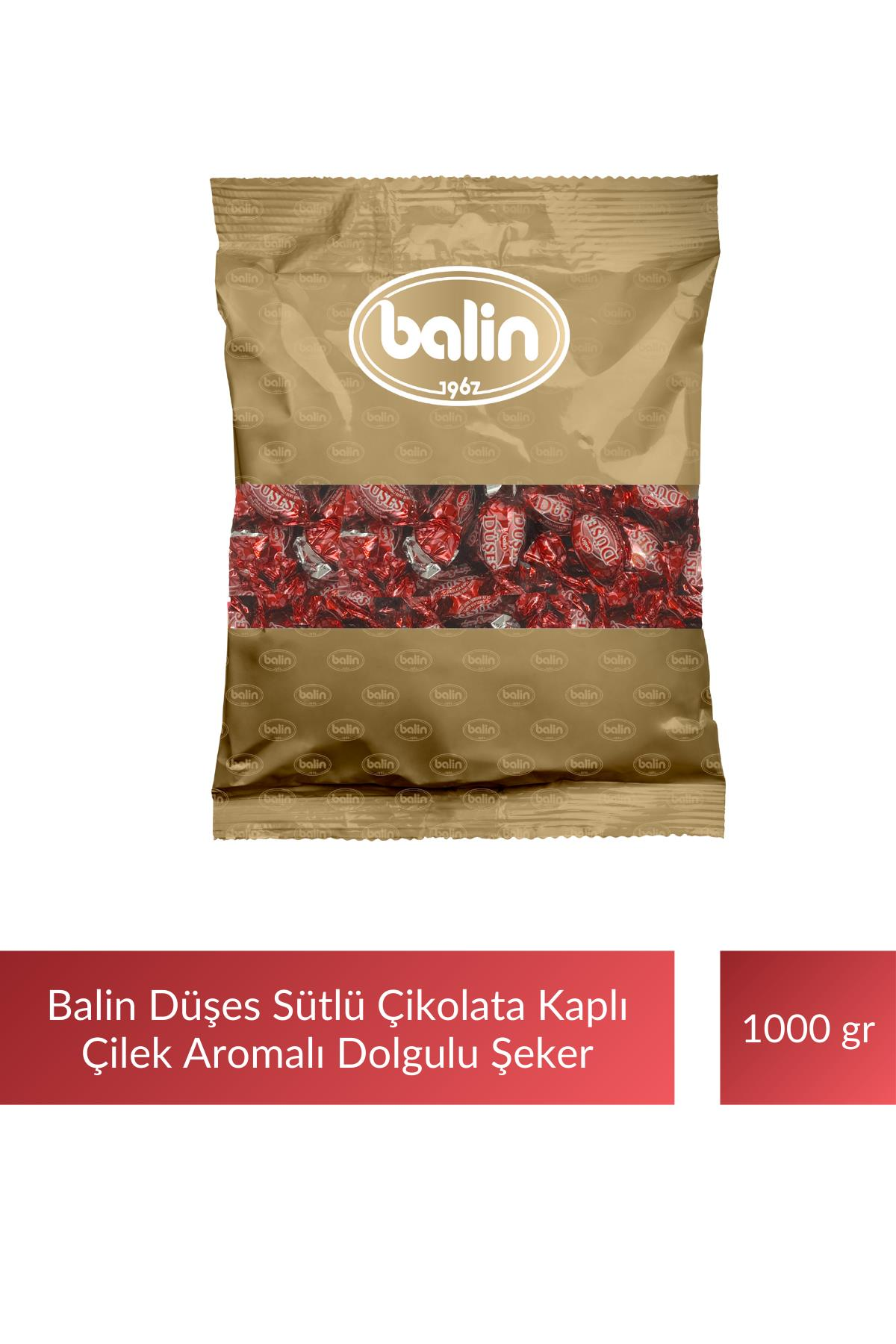 Balin Düşes Çikolata Kaplı Çilek Aromalı Sert Şeker 1000 gr