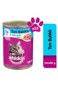 Whiskas Ton Balıklı Yetişkin Kedi Konserve Yaş Maması 400 gr x 24 Adet