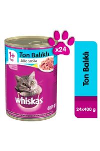 Whiskas Ton Balıklı Yetişkin Kedi Konserve Yaş Maması 400 gr x 24 Adet