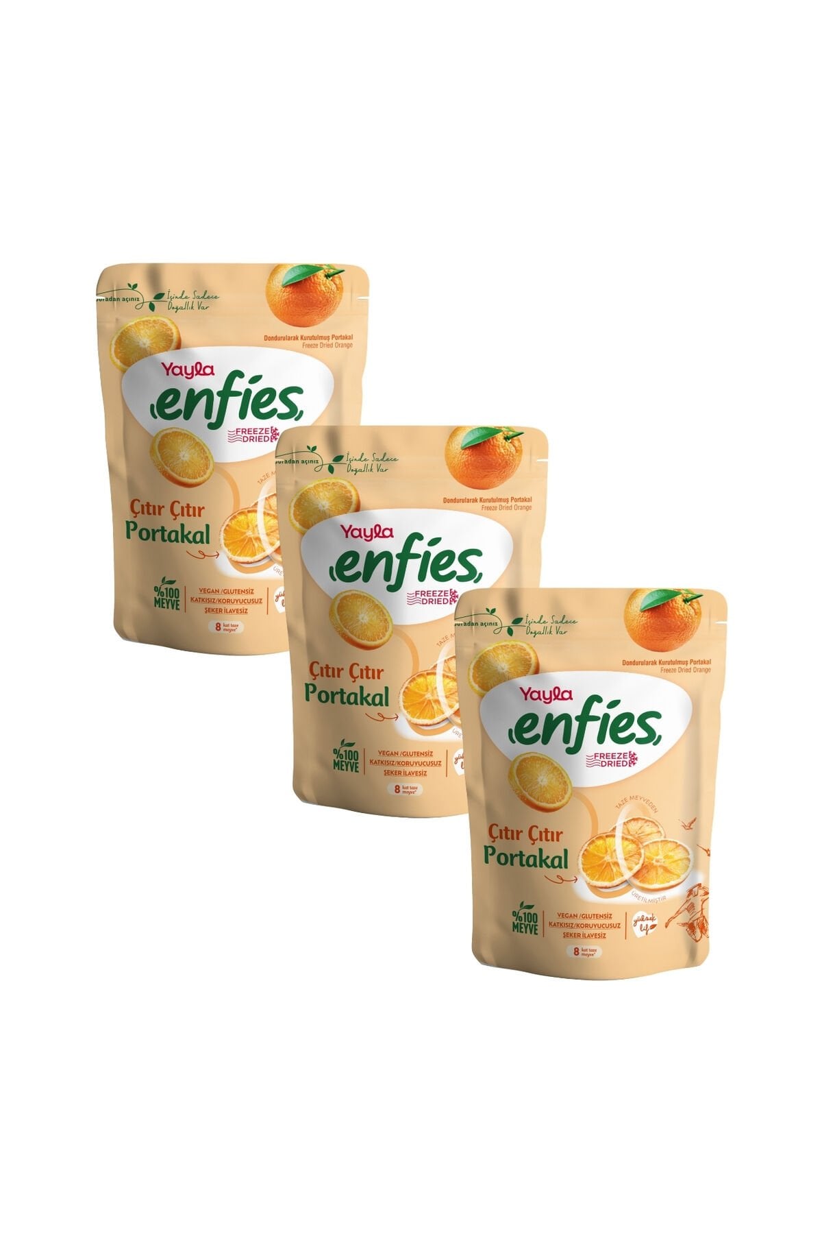 Yayla Enfies Freeze Dried Portakal 20 g x 3 Adet