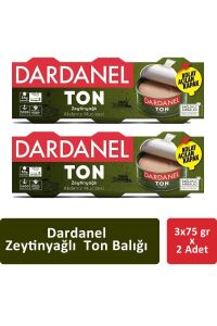 Dardanel Zeytinyağlı Ton Balığı 3 x 75 gr x 2 Adet