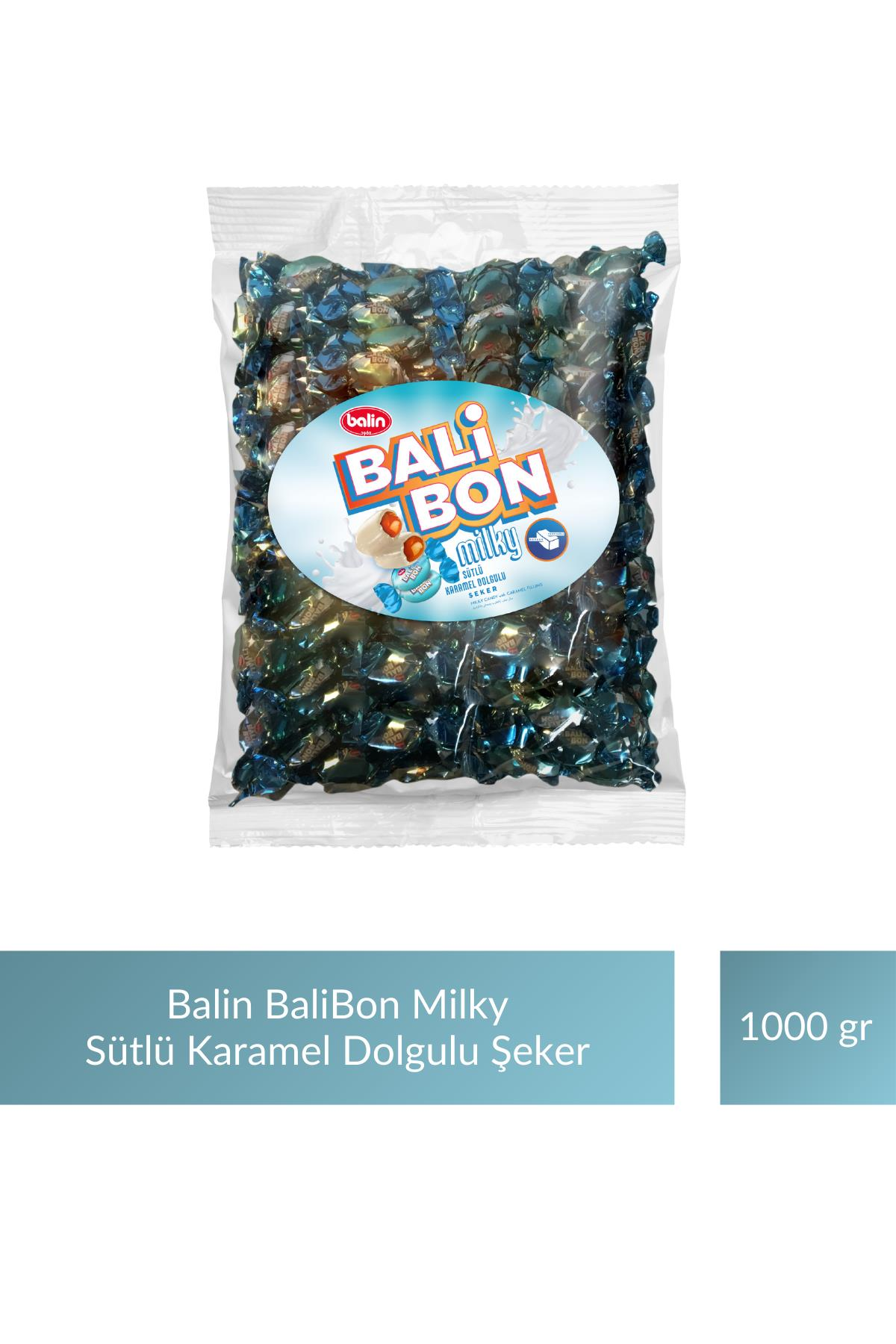 Balin Balibon Milky Sütlü Karamel Dolgulu Şeker 1000 gr