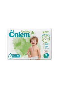 Önlem Botanika 6 Numara Extra Large Bebek Bezi Jumbo Paket 30 Adet (15+ kg)