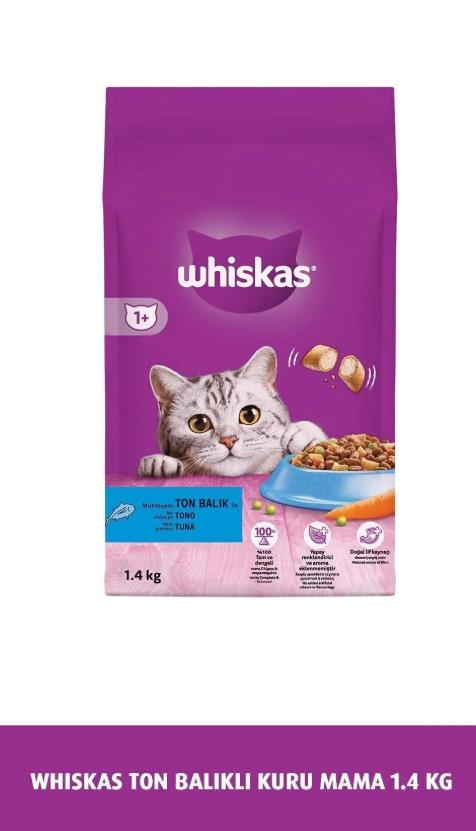 Whiskas Ton Balıklı Kedi Maması 1.4 kg