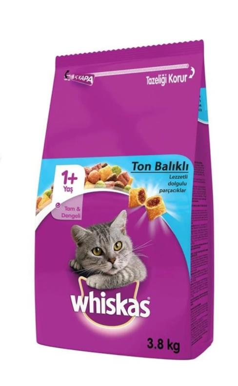 Whiskas Ton Balıklı Kedi Maması 3.8 kg
