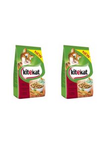 Kitekat 300 Gr Sığırlı Ve Sebzeli Kuru Tam Kedi Maması X2