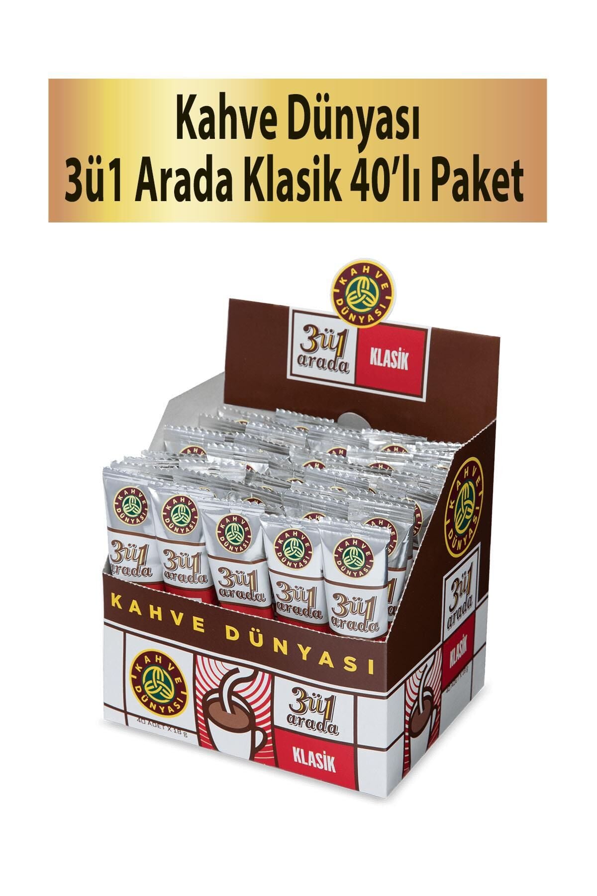 Kahve Dünyası 3in1 ARADA KLASİK KAHVE 40 x 18 gr