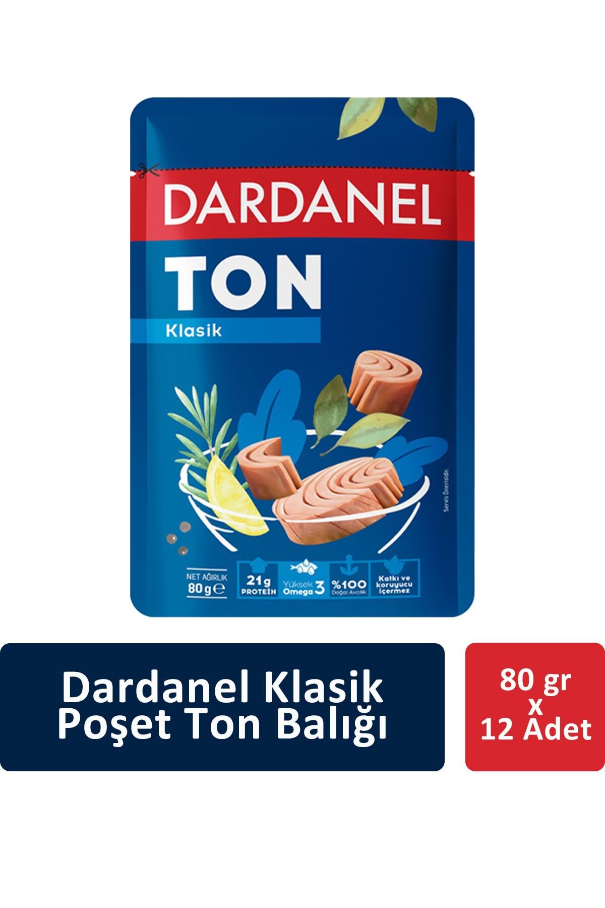 Dardanel Poşet Klasik Ton Balığı 80 gr x 12 Adet