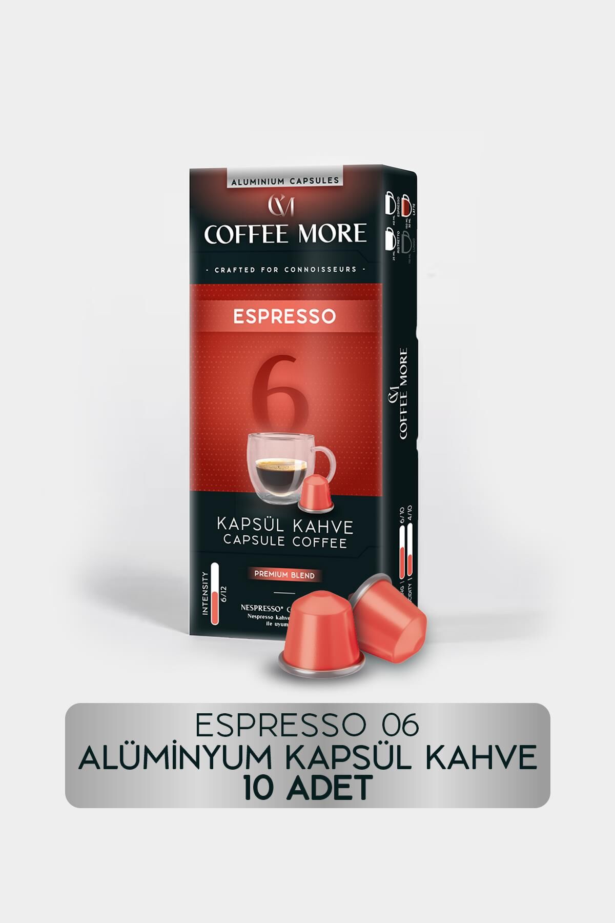 Coffee More 6 Espresso Kapsül Kahve 10 Kapsül