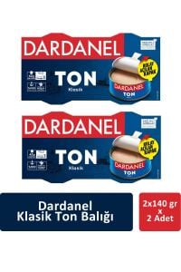 Dardanel Klasik Ton Balığı 2 x 140 gr x 2 Adet