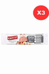 Koroplast Ekstra Güçlü Koku Hapseden Orkide Kokulu, Büzgülü Orta Boy Çöp Torbası 15'li X3