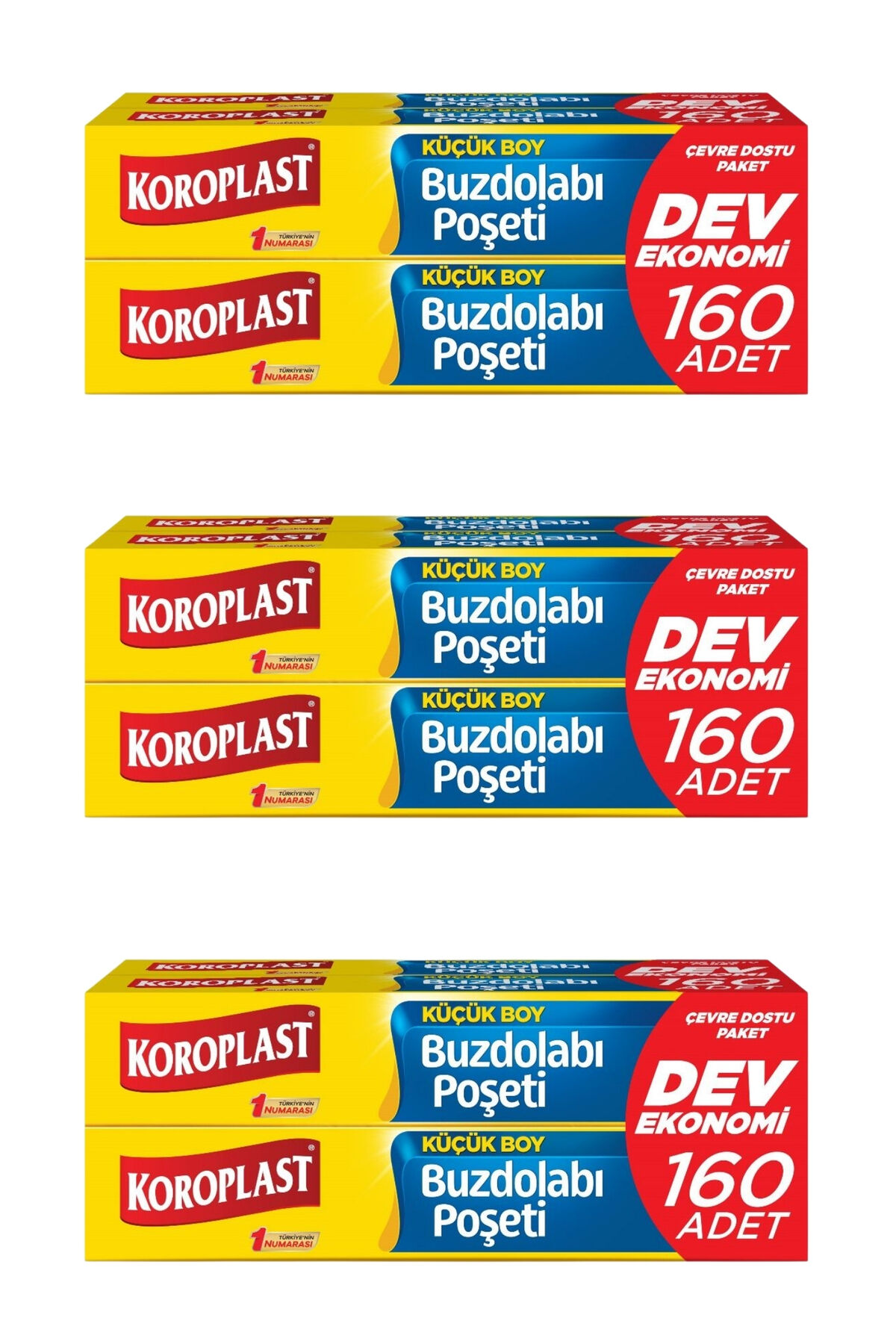 Buzdolabı Poşeti Küçük Boy 160'lı x 3 Adet