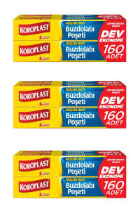 Buzdolabı Poşeti Küçük Boy 160'lı x 3 Adet