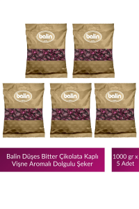 Balin Düşes Çikolata Kaplı Vişne Aromalı Sert Şeker 1000 gr x 5 Adet