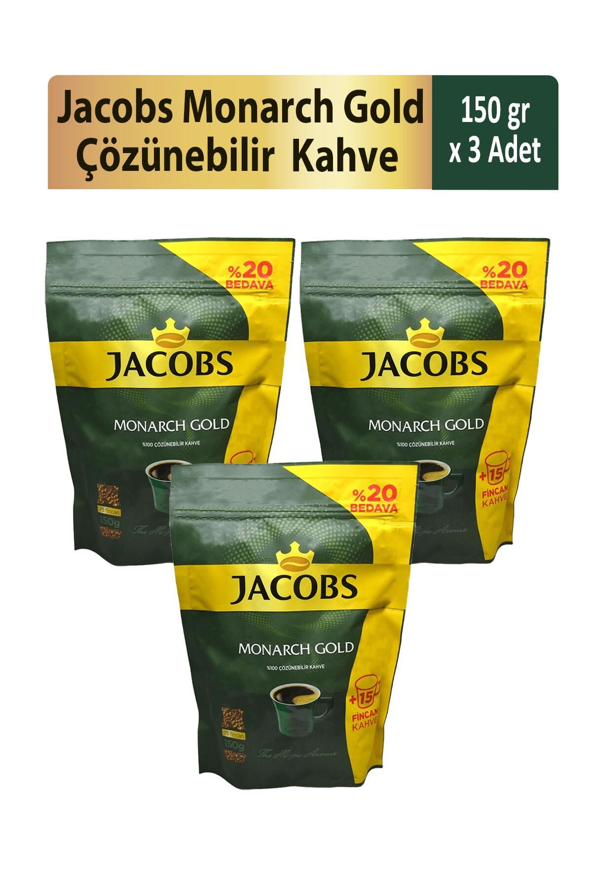 Jacobs Monarch GOLD Kahve 150 gr x 3 Adet