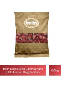 Balin Düşes Çikolata Kaplı Çilek Aromalı Sert Şeker 1000 gr x 3 Adet