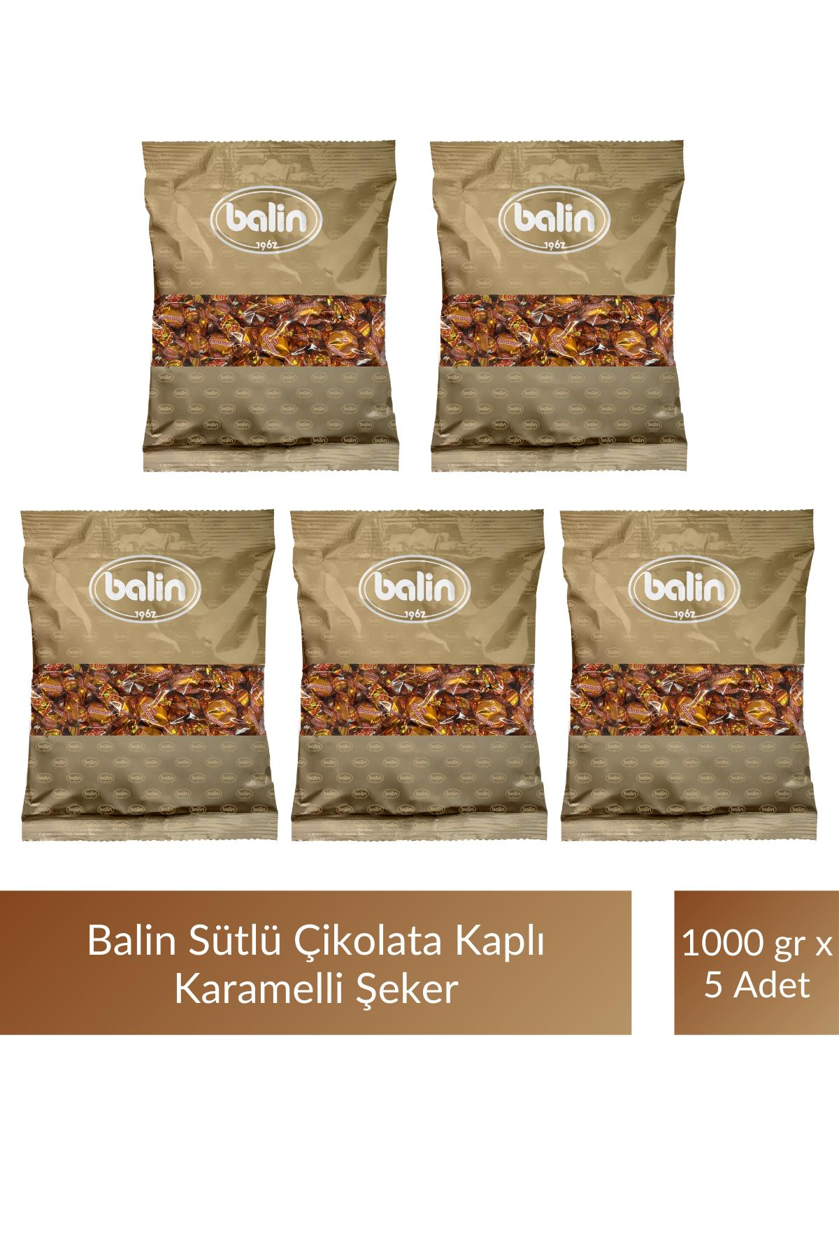 Balin Karamel Sütlü Şeker 1000 gr x 5 Adet
