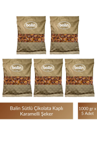Balin Karamel Sütlü Şeker 1000 gr x 5 Adet