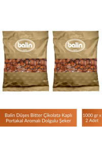 Balin Düşes Çikolata Kaplı Portakal Aromalı Sert Şeker 1000 gr x 2 Adet