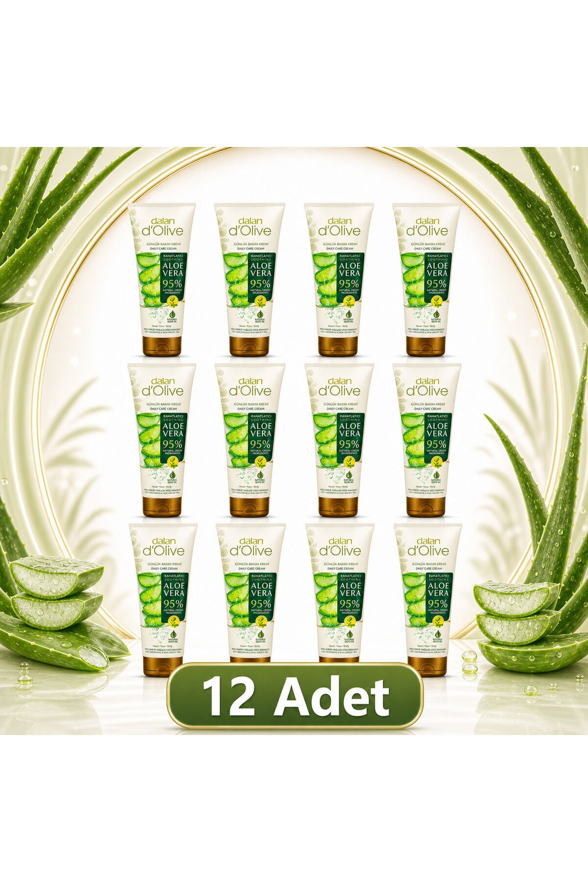 Dalan Aloe Vera Tüp Kremi 250 ml - 12 Adet