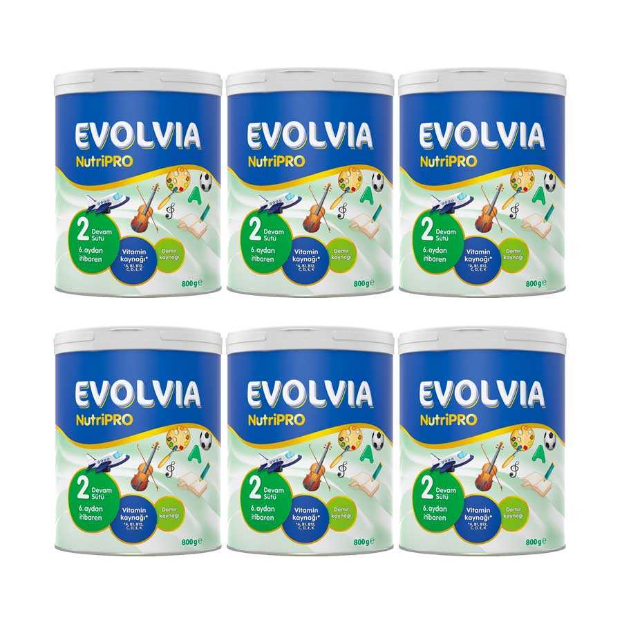 Evolvia NutriPro 2 Bebek Maması 800 gr 6lı Paket