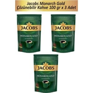 Jacobs Monarch Gold Çözünebilir Kahve 100 gr x 3 Adet