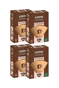 Coffee Filters Kahve Filtresi 80 Adet x 4 Adet